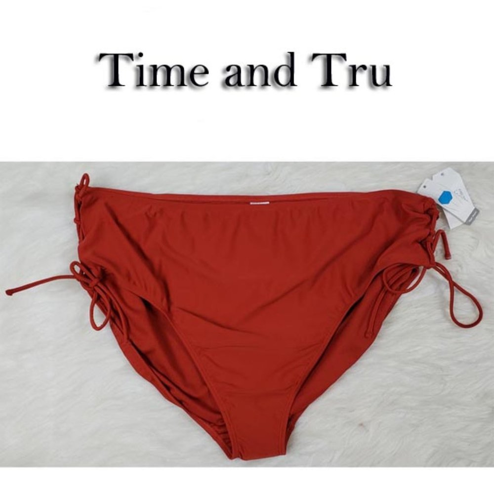 Time & Tru High Waist Swimsuit Bottom Size 3X NWT